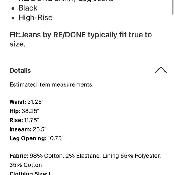 Re/Done Women's Black Skinny Jeans - Picture 3 of 3
